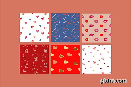 Illustrations of Valentines items