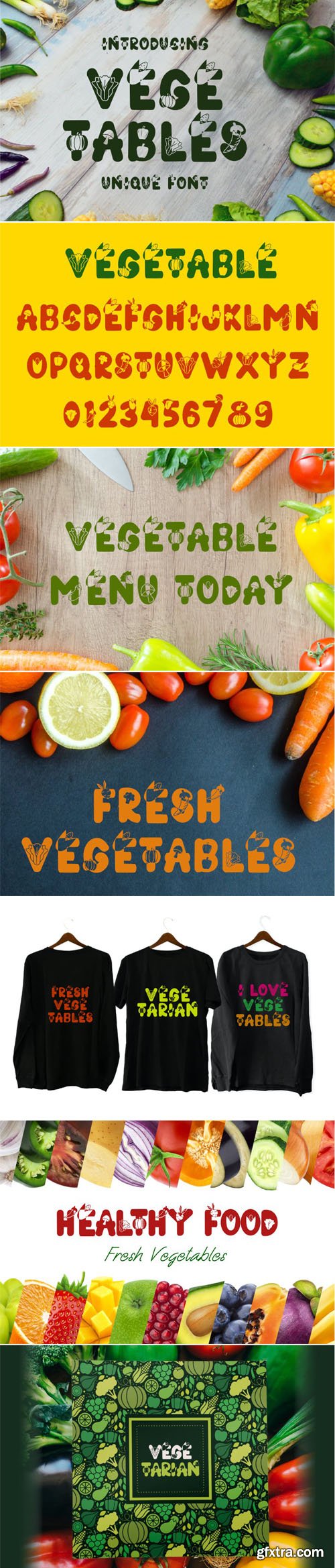 VEGETABLES Font