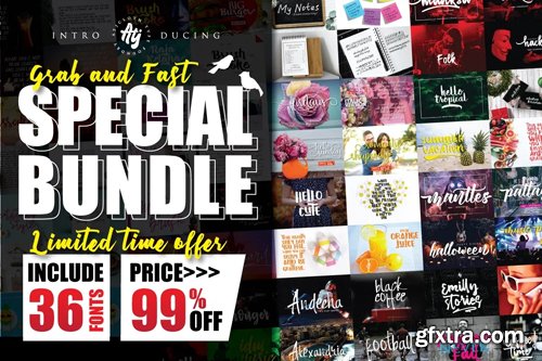 Special Bundle - 36 Fonts