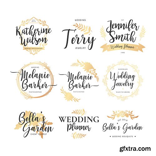 Wedding logo collection