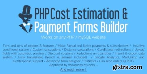 CodeCanyon - PHP Cost Estimation & Payment Forms Builder - 10550735 - NULLED