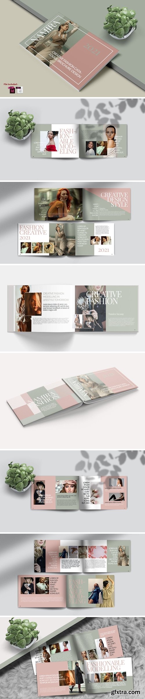 NAMIRA FASHION A4 LANDSCAPE TEMPLATE