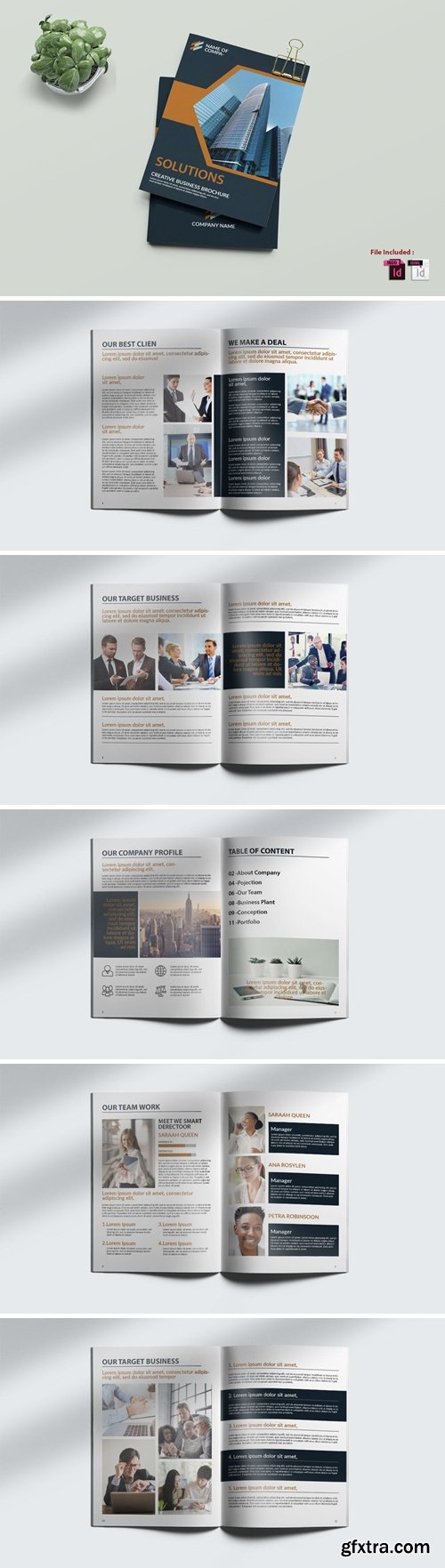 SOLUTIONS BIFOLD BROCHURE TEMPLATE