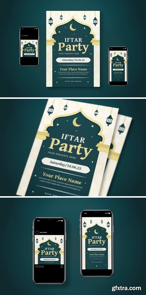 Iftar Party Flyer Set