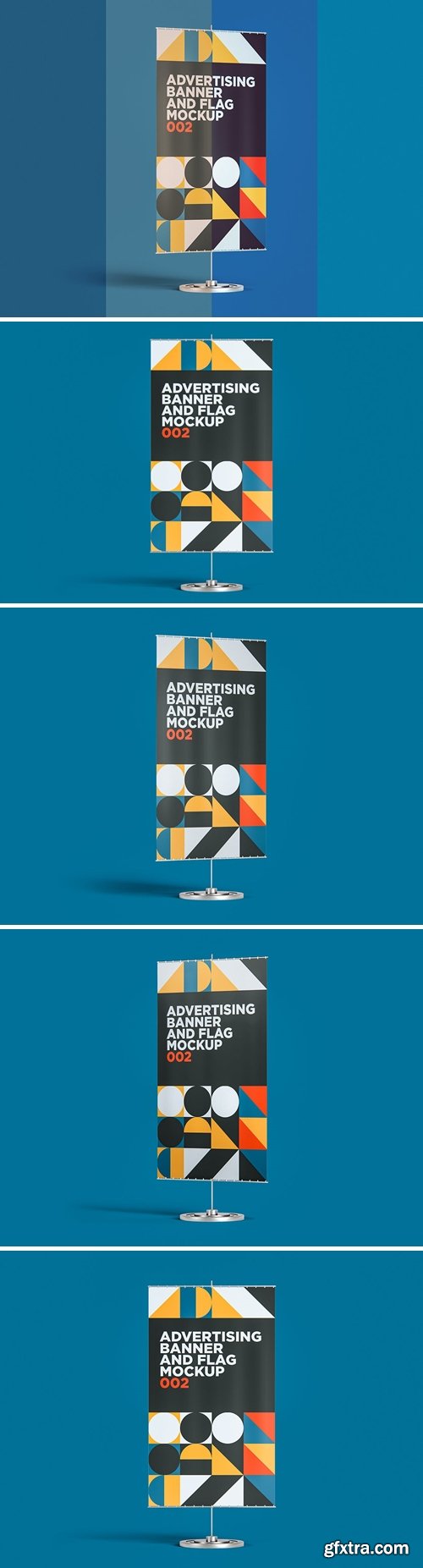 Advertising Banner And Flag Mockup 002