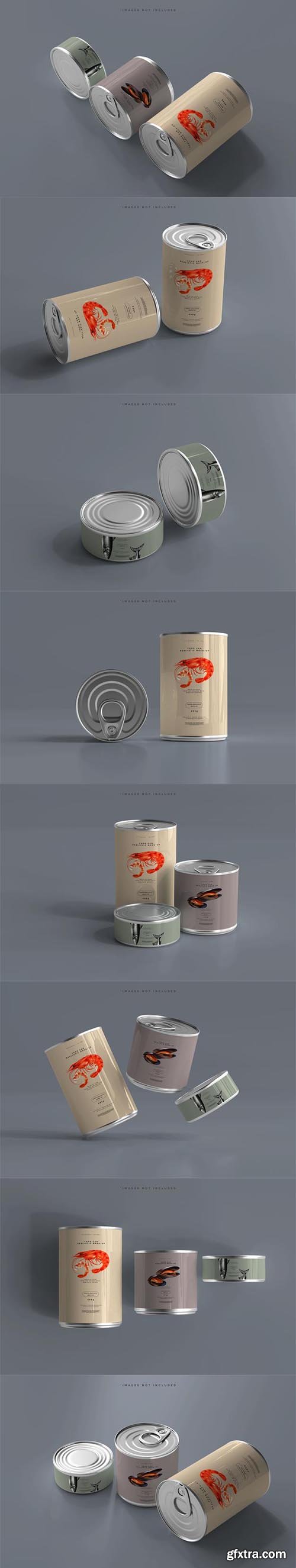 Food can mockup