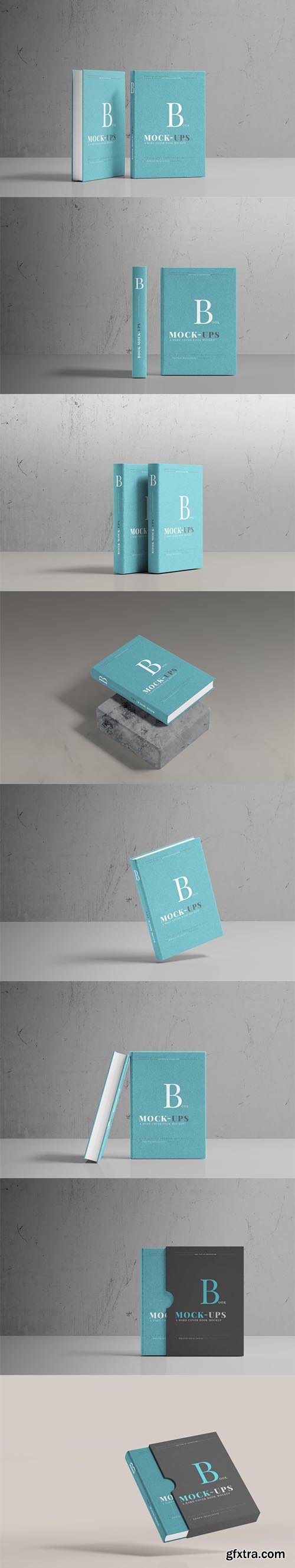 Hard cover book mockup