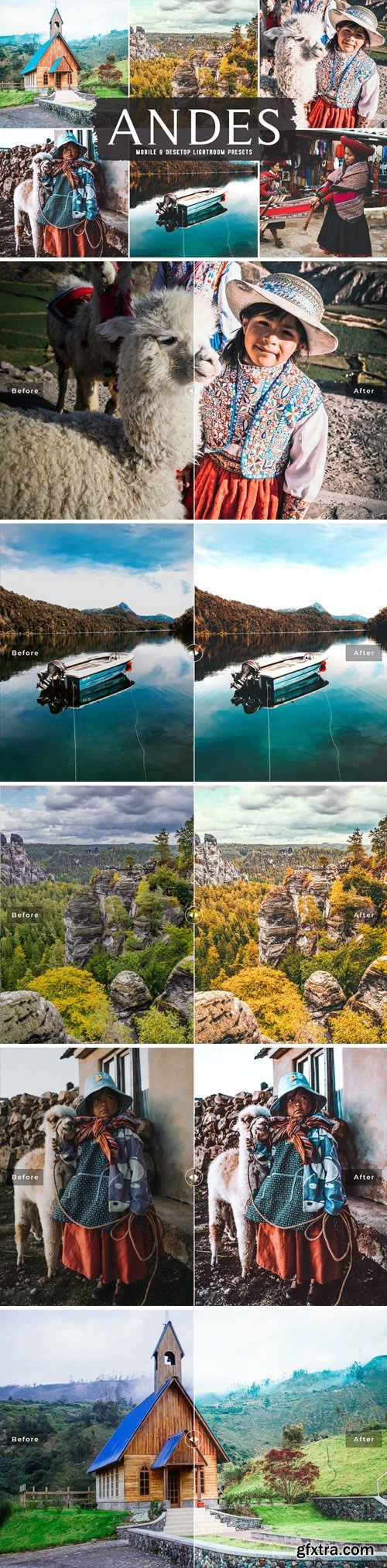 Andes Mobile & Desktop Lightroom Presets