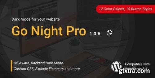 CodeCanyon - Go Night Pro v1.0.6 - Dark Mode / Night Mode WordPress Plugin - 25398804