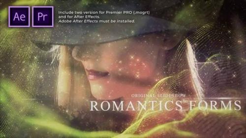 Videohive - Romantic Forms Particles Slideshow