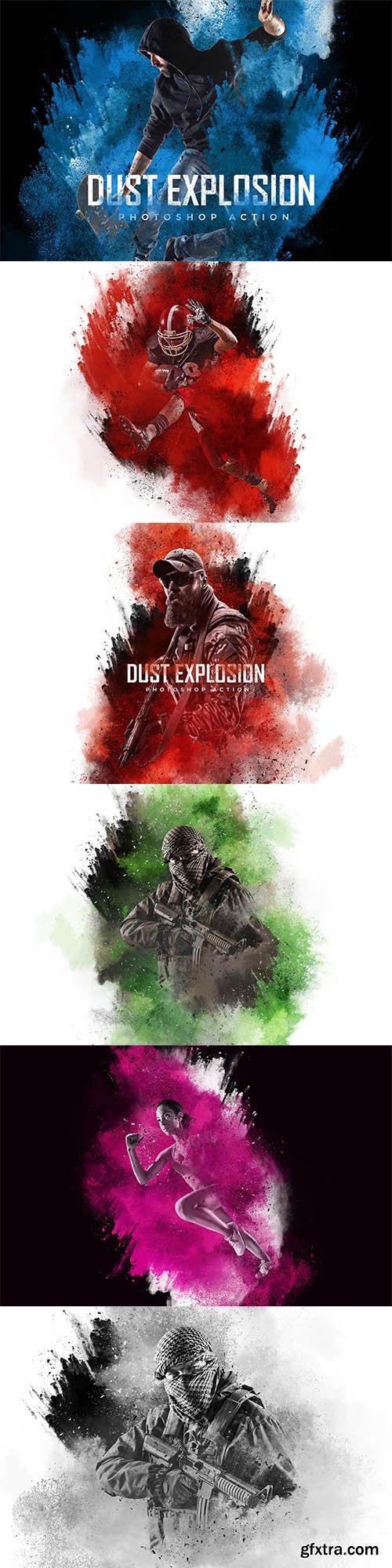 Dust Explosion Photoshop Action