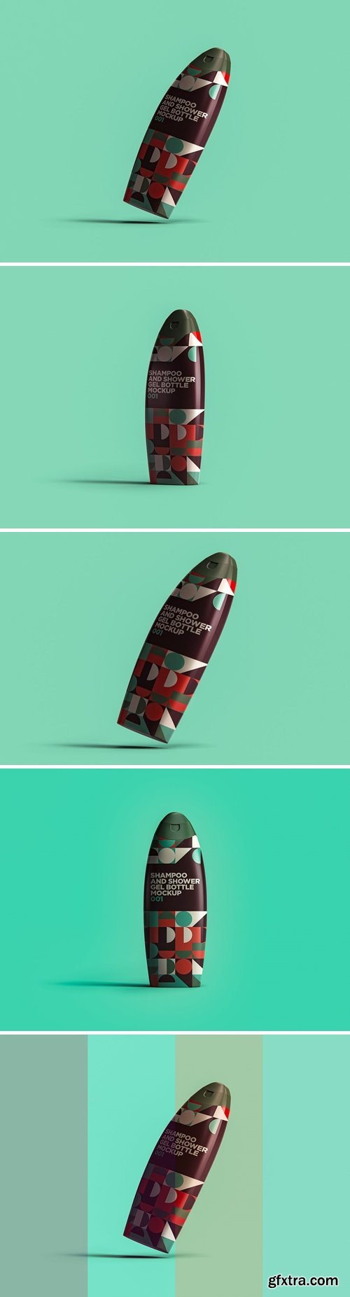 Shampoo And Shower Gel Bottle Mockup 001