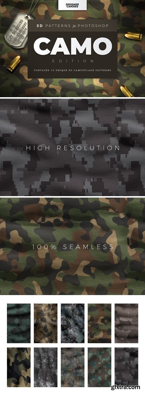 3D Camo Camouflage Patterns