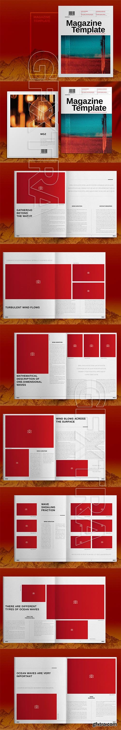 CreativeMarket - Creative Modern Magazine Template 6030720