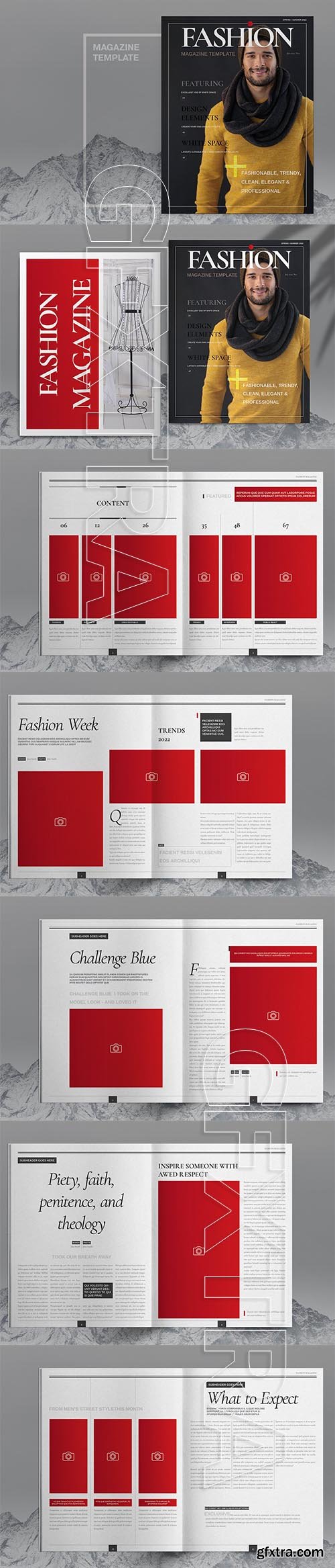 CreativeMarket - Fashion Magazine Template 6030723