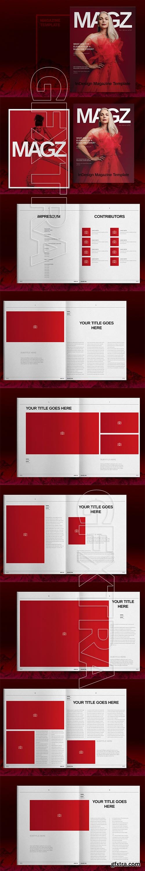 CreativeMarket - Creative Lifestyle Magazine Template 6030760