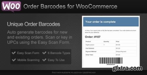 CodeCanyon - Order Barcodes for WooCommerce v2.2 - 9745632