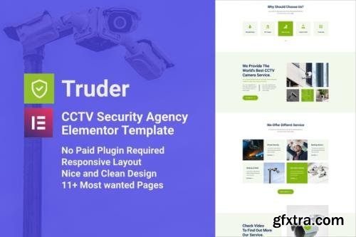 ThemeForest - Truder v1.0.0 - CCTV Security Service Elementor Template Kit - 31468377