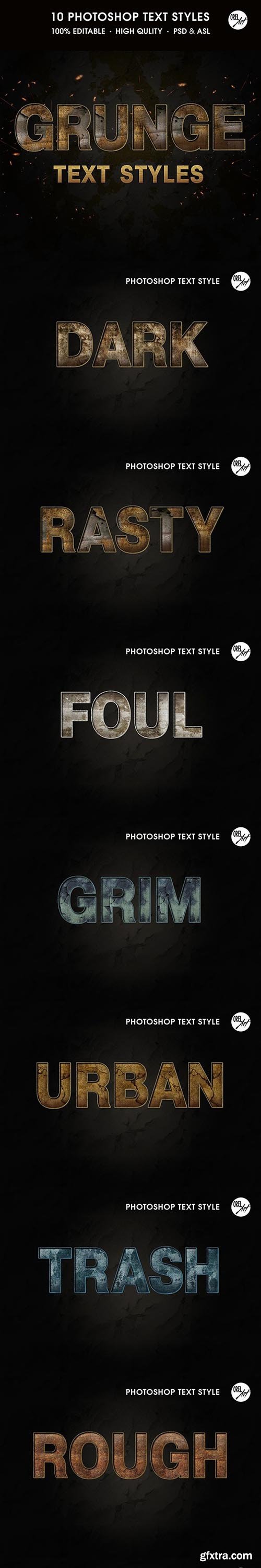 GraphicRiver - Grunge Text Styles 30386862