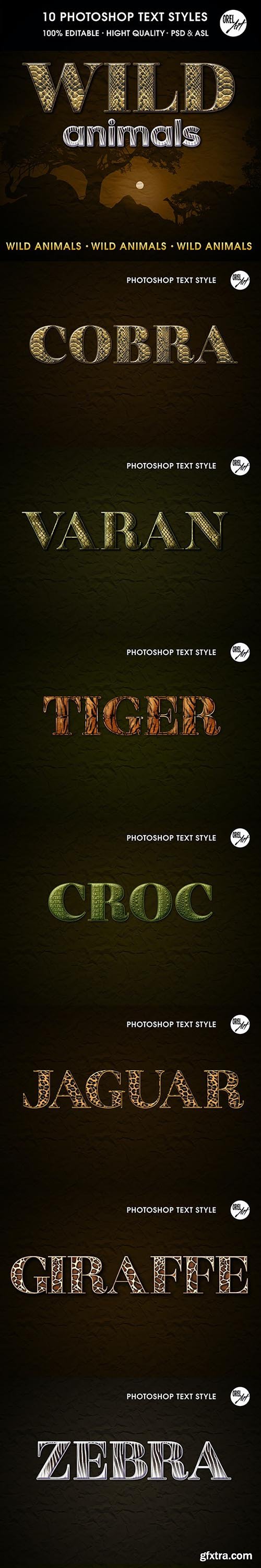 GraphicRiver - Wild Animals Text Styles 30385880