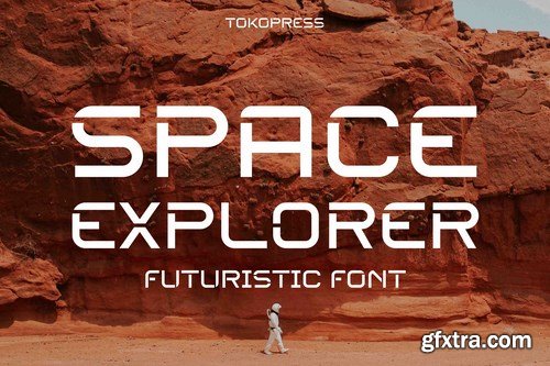 SPACE EXPLORER - futuristic font