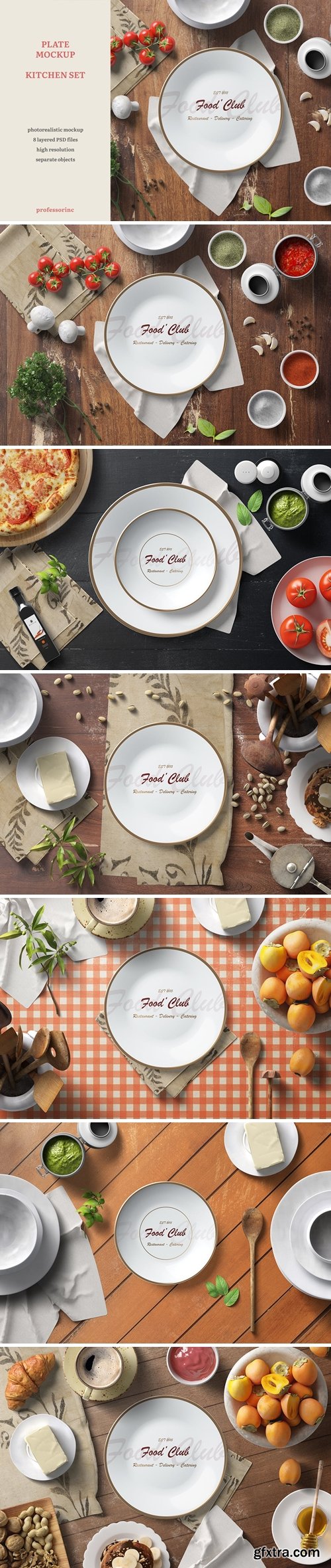 Plate Mockup — Kitchen Set 1