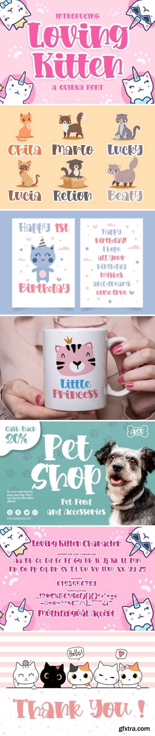 Loving Kitten Font