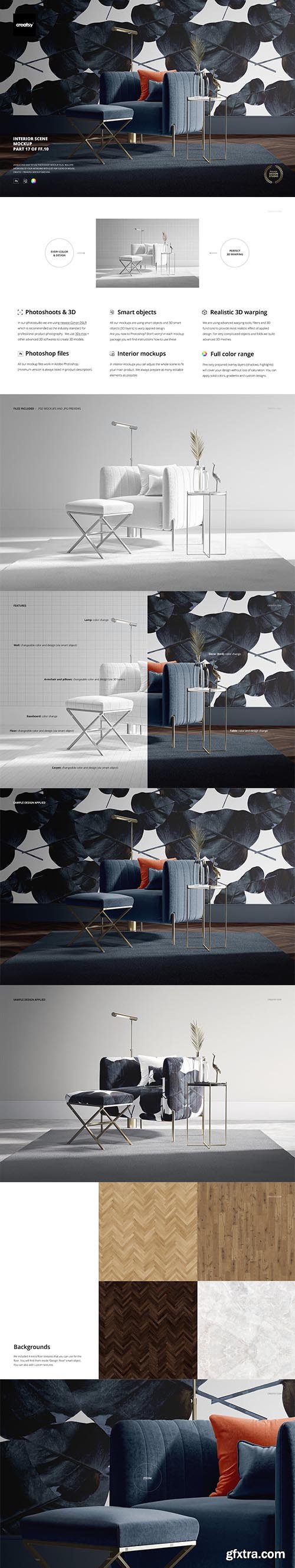 CreativeMarket - Interior Scene Mockup (17/FFv.10) 3817793