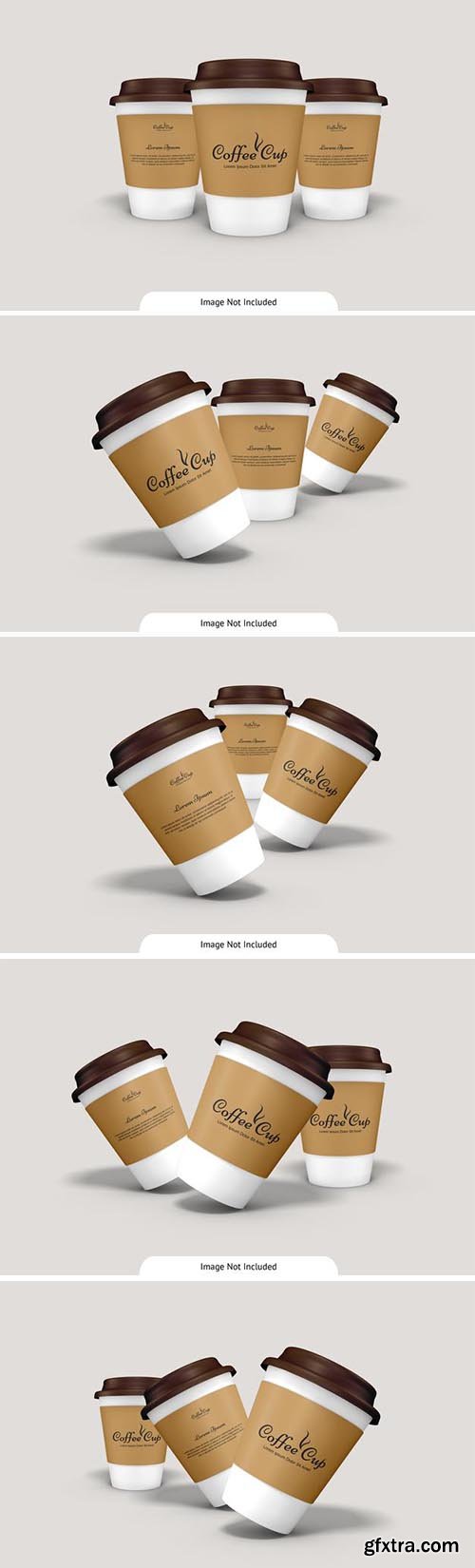 Coffee cup with cardboard mockup 2