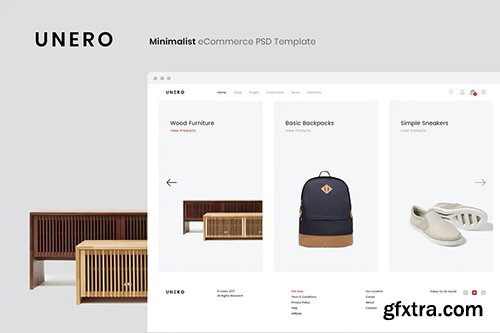 Unero - Minimalist eCommerce PSD Template