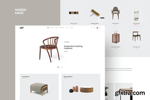 NordicMade - Minimalist Furniture PSD Template