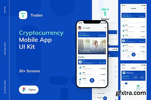 Tradee - Cryptocurrency Mobile App UI Kit