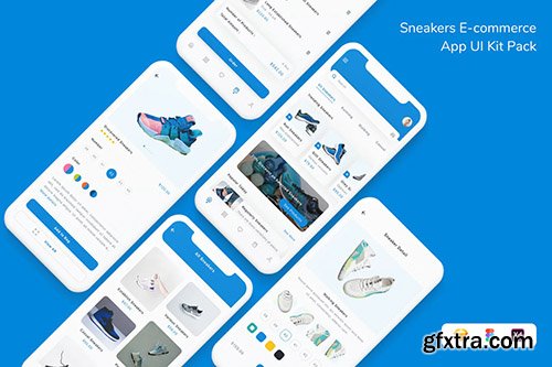 Sneakers E-commerce App UI Kit Pack