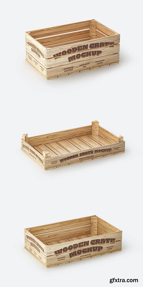 Wooden Crate Mockups