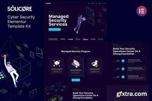 ThemeForest - Solicore v1.0.0 - Cyber Security Elementor Template Kit - 31635930