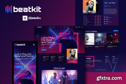 ThemeForest - BeatKit v1.0.0 - Music Events Elementor Template Kit - 31575133