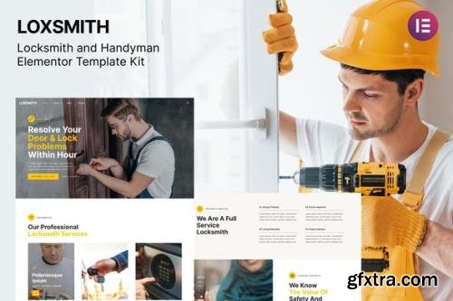 ThemeForest - Loxsmith v1.0.0 - Key & Locksmith Services Elementor Template Kit - 31644105