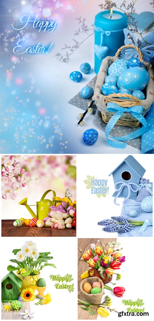 Easter compositions stock photo