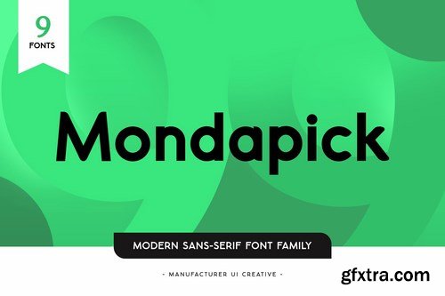 Mondapick Sans Serif Font Family