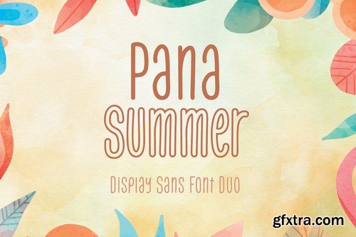 Pana Summer - Display Sans-Serif Font Duo