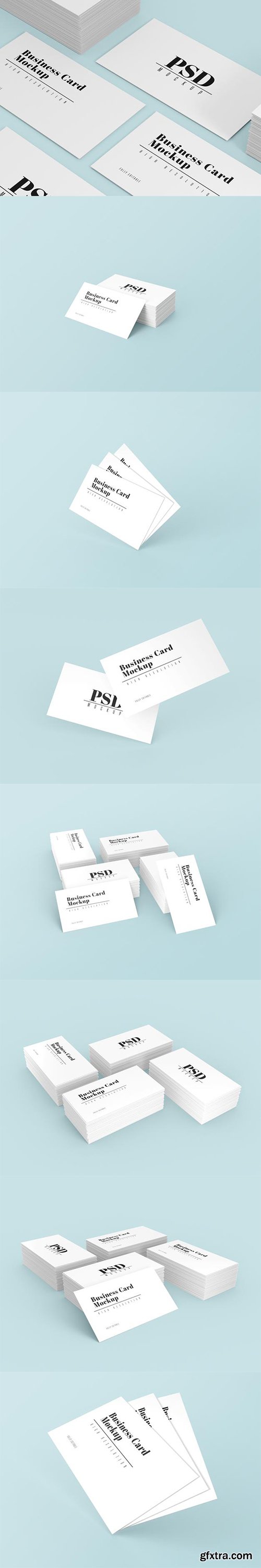 White simple business card mockup