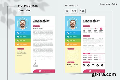 Vincent Blairs - CV Resume Template