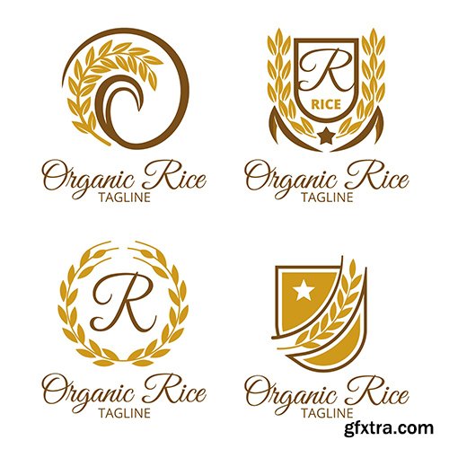 Rice logo collection