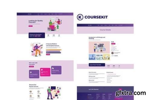 ThemeForest - CourseKit v1.0.0 - Online e-Learning Elementor Template Kit - 31575917