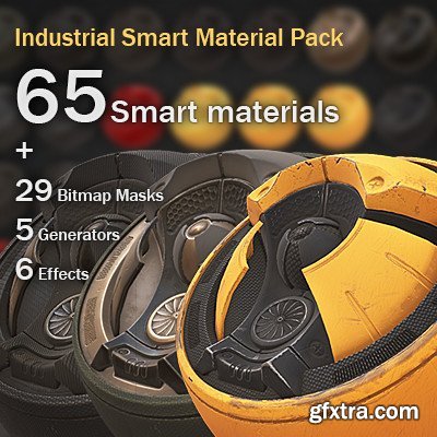 Artstation - 65 Industrial Smart Materials for Substance Painter