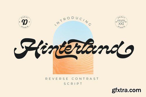 Hinterland Reverse Contrast Script