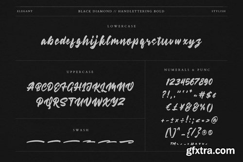 Black Diamond Handlettering Bold