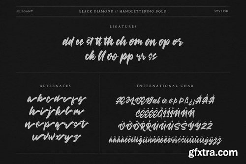 Black Diamond Handlettering Bold