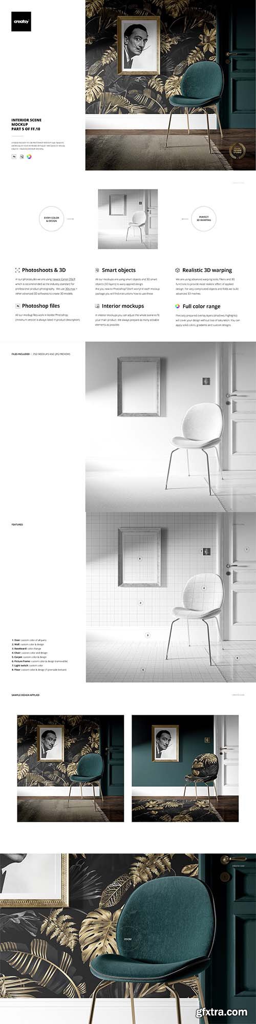 CreativeMarket - Interior Scene Mockup (5FFv.10) 4984206