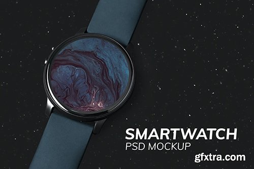 Smartwatch screen mockup psd digital device